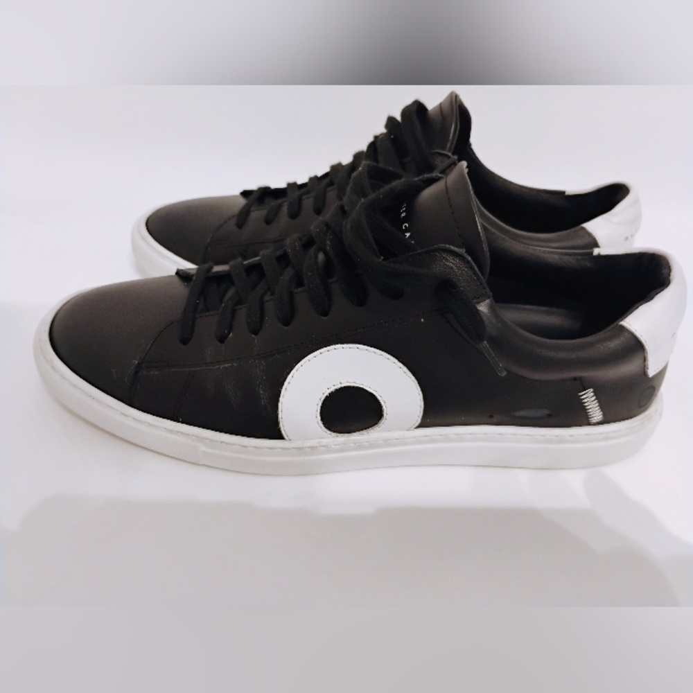 Oliver Cabell Low 1 Black Leather Daybreak  Sneakers Mens 40/7 Womens 40/9 Italy